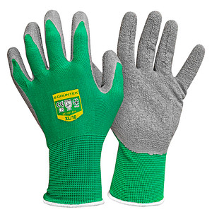 GRÜNTEK® unisex Gartenhandschuhe grün Größe 10, 5 Paar
