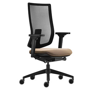 sedus Bürostuhl se:do pro light 2, AP-896/007 Stoff beige, Gestell schwarz