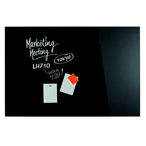 magnetoplan Glas-Magnettafel 150,0 x 100,0 cm tief-schwarz