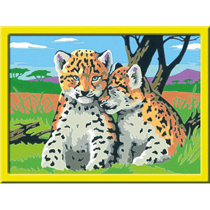 Ravensburger Malen-nach-Zahlen Kleine Leoparden mehrfarbig