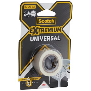 Scotch Extremium™ Universal Gewebeband weiß 19,0 mm x 3,0 m 1 Rolle