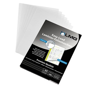 LMG Easy Load Laminierfolien glänzend für A4 100 micron, 100 St.