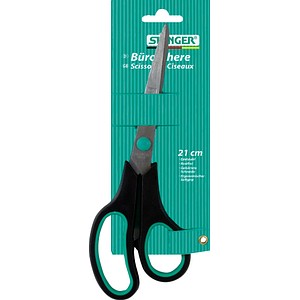 STANGER Schere stainless schwarz-grün 21,0 cm