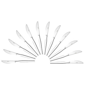 solex® Messer Skai silber, 12 St.