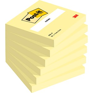 Post-it® Notes 654 Haftnotizen gelb, 6 Blöcke