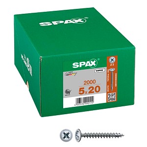SPAX® Universalschrauben Z2 Rückwandkopf WIROX 0281010500202 5 mm x 20 mm, 2.000 St.