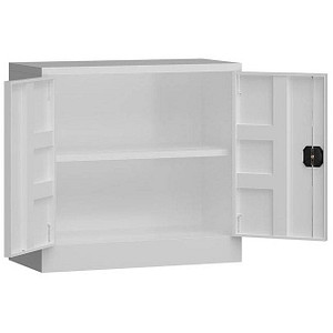 ClassiX Stahlschrank X-530307 signalweiß 1 Fachboden 80,0 x 38,0 x 75,0 cm, aufgebaut, 1 St.