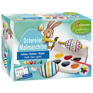 HEITMANN Eierfarben Malmaschine-Set Eierfarben farbsortiert, 1 St.