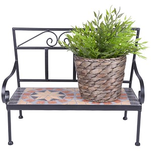 Garden Pleasure Blumenregal PULAR Metall hellbraun Bank 39,5 x 30,0 cm, 1 St.