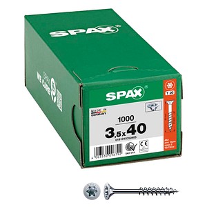 SPAX® Universalschrauben T20 Senkkopf WIROX 0191010350405 3,5 mm x 40 mm, 1.000 St.