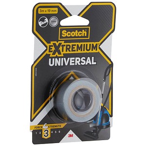 Scotch Extremium™ Universal Gewebeband silber 19,0 mm x 3,0 m 1 Rolle