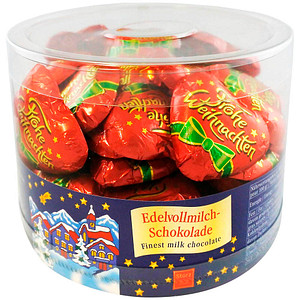 Frohe Weihnachten Herzen Schokolade 50 St./450,0 g, 50 St.