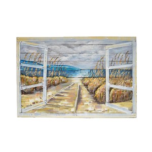 Garden Pleasure Wandbild 3D Meerblick, Metall