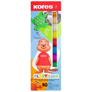 Kores® Knete Plastilina farbsortiert, 20,0 g