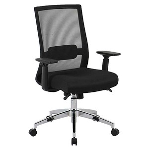 Bürostuhl, 10020 Stoff grau, Gestell schwarz
