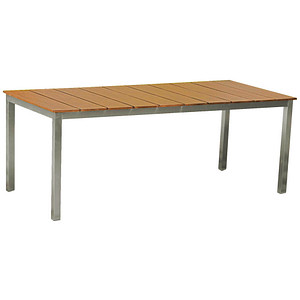 Garden Pleasure Gartentisch DALLAS braun rechteckig 90,0 x 200,0 x 75,0 cm