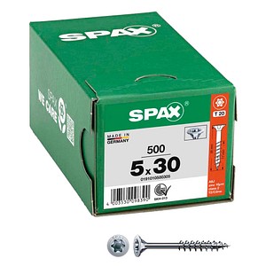 SPAX® Universalschrauben T20 Senkkopf WIROX 0191010500305 5 mm x 30 mm, 500 St.