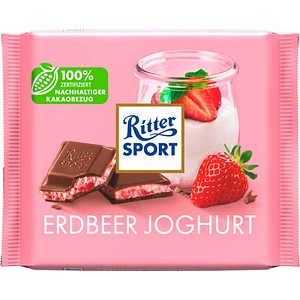 Ritter SPORT Erdbeer Joghurt Schokolade 100,0 g, 1 St.