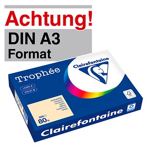 Clairefontaine Kopierpapier Trophée chamois DIN A3 80 g/qm 500 Blatt