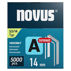 novus Tackerklammern Feindraht superhart 53/14, 5.000 St.