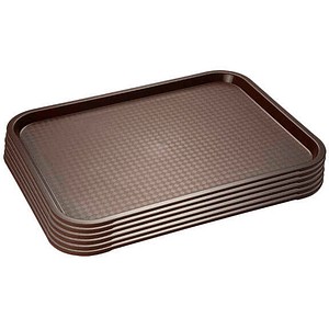 APS Tabletts braun rechteckig 35,0 x 27,0 cm, 6 St.
