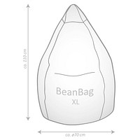 SITTING POINT BeanBag BRAVA® XL Sitzsack Printus | dunkelblau