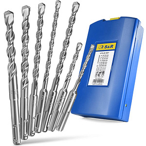 S&R Hammerbohrer-Set, 7-teilig
