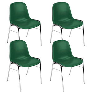 Nowy Styl Schalenstühle Beta grün Kunststoff, 4 St.
