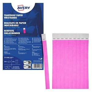 AVERY Zweckform Eintrittsbänder pink, 500 St.