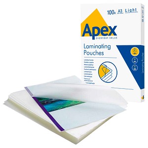 Fellowes Laminierfolien APEX Light glänzend für A4 75-80 micron, 200 St.