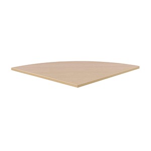 SODEMATUB Verbindungsplatte ahorn, dreieckig abgerundet 80,0 x 80,0 x 2,5 cm