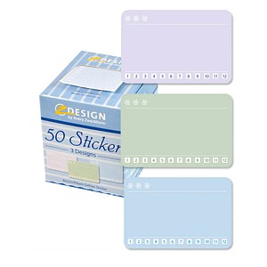 AVERY Zweckform Tiefkühletiketten 56822 Eiskristalle 58,0 x 38,0 mm, 50 Etiketten
