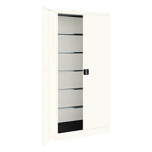 mauser Stahlschrank BF 5 PLE  - 9010/9010 reinweiß keine Fachböden 95,0 x 50,0 x 195,0 cm, aufgebaut, 1 St.