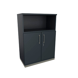 fm Regalschrank Oldenburg, 4260649685303 lavagrau 80,0 x 44,2 x 113,3 cm, 1 St.