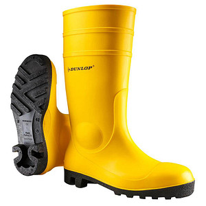 DUNLOP® unisex S5 Sicherheits-Gummistiefel  gelb Größe 41