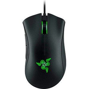 RAZER DeathAdder Essential Maus ergonomisch kabelgebunden grün, schwarz