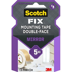 Scotch FIX™ MIRROR doppelseitiges Klebeband 19,0 mm x 1,5 m, 1 Rolle