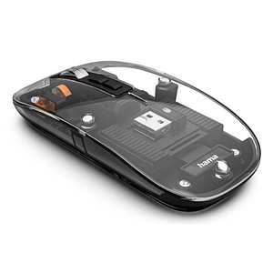 hama WM-600 Multi-Device Maus kabellos transparent