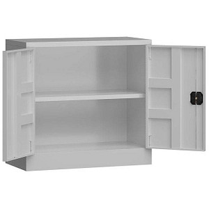 ClassiX Stahlschrank X-530300 lichtgrau 1 Fachboden 80,0 x 38,0 x 75,0 cm, aufgebaut, 1 St.