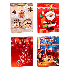 TSI Geschenktüten Weihnachten Serie 7 Motiv sortiert 33,0 x 44,0 cm, 12 St.