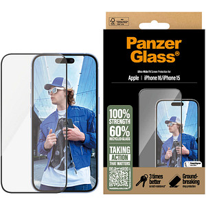 PanzerGlass™ Display-Schutzglas für Apple iPhone 15, iPhone 16