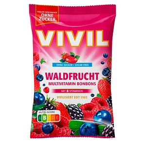 VIVIL® Waldfrucht Multivitamin Bonbons 33 St./ 120,0 g, 1 Pack