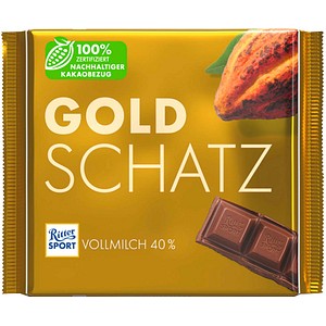 Ritter SPORT Goldschatz Schokolade 250,0 g, 1 St.