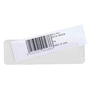 EICHNER Etikettentaschen weiß 12,0 x 4,0 cm, 50 St.