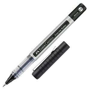 FABER-CASTELL Free Ink Tintenroller grau 0,2 mm, Schreibfarbe: schwarz, 1 St.