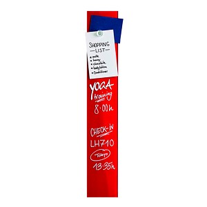 magnetoplan Glas-Magnettafel 10,0 x 60,0 cm intensiv-rot