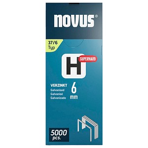 novus Tackerklammern Feindraht superhart 37/6, 5.000 St.