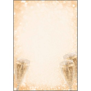 SIGEL Motivpapier Champagner Motiv DIN A4 90 g/qm 100 Blatt SIGEL Motivpapier Champagner Motiv DIN A4 90 g/qm 100 Blatt