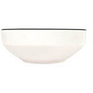 ID Fine Schalen Modest Black Sofia weiß Ø 18,5 cm, 12 St.