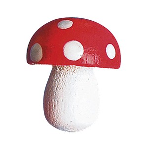 Rayher Holz-Streudeko weiß/rot Fliegenpilze, 24 St.